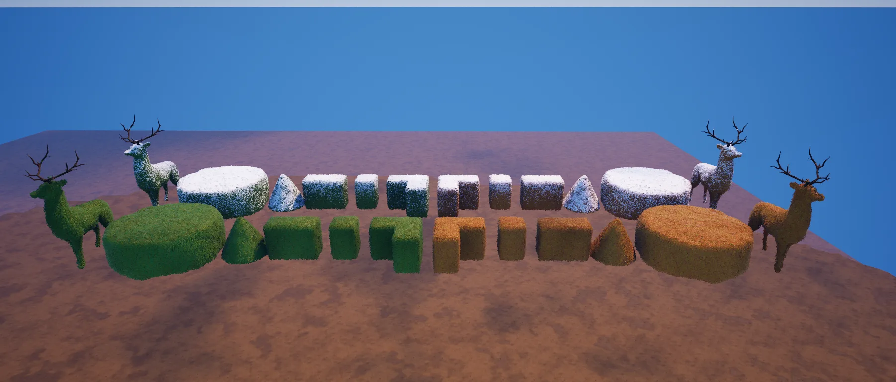 Snow & Dark Dominion Hedge Texture Datas