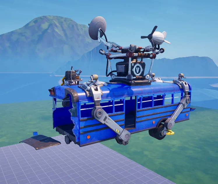 Destroyed Battle Bus